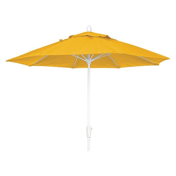 Market Umbrella 8Rib CrankW/Yellow, 9 ft.