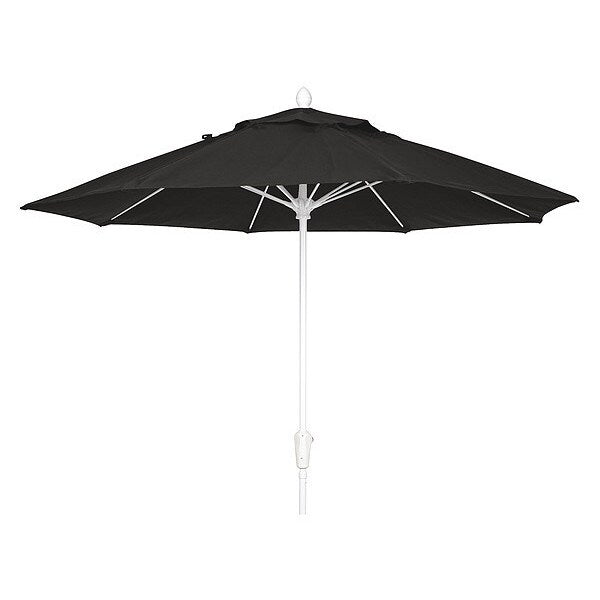 Oct Market Umbrella 8Rib CrankW/Blk, 9 ft.