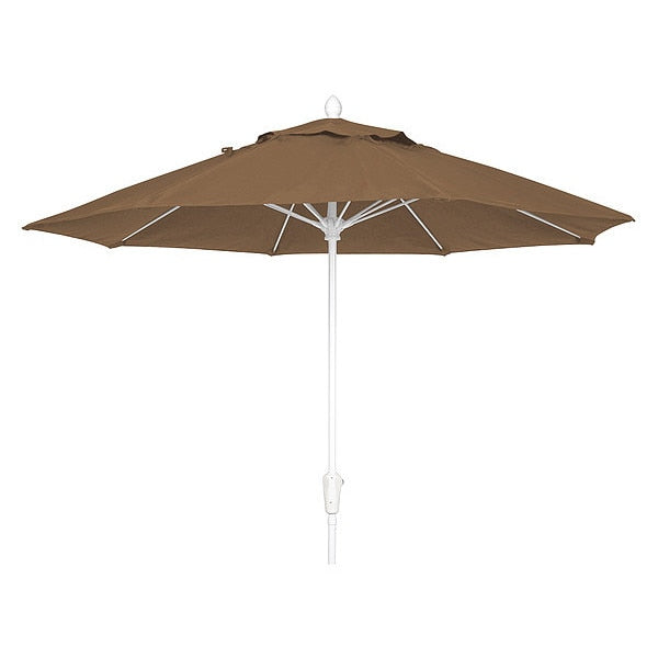 Oct Market Umbrella 8Rib Crank, Cocoa, 9ft.