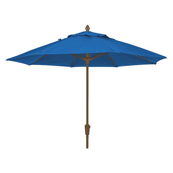 Market Umbrella 8Rib Cb Crank, Blue, 7.5 ft.