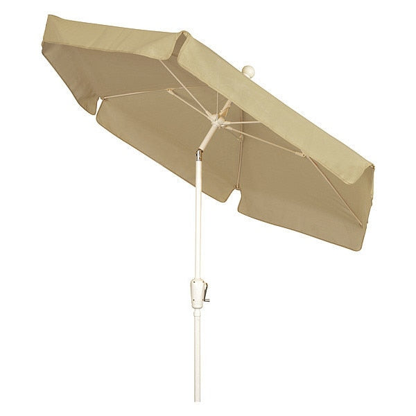 Garden Tilt Umbrella CrankW/Beige, 7.5 ft.