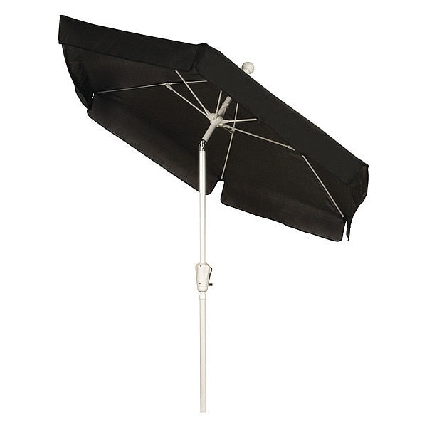 Garden Tilt Umbrella CrankW/Blk, 7.5 ft.