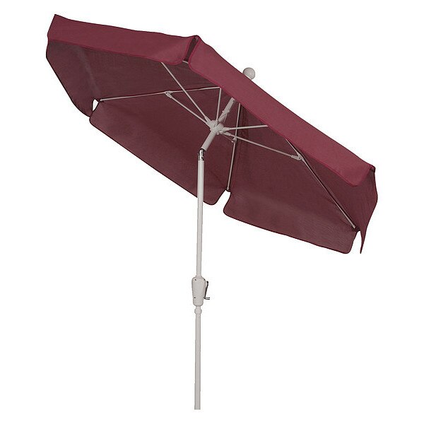 Garden Tilt Umbrella Crank, Burgundy, 7.5 ft.