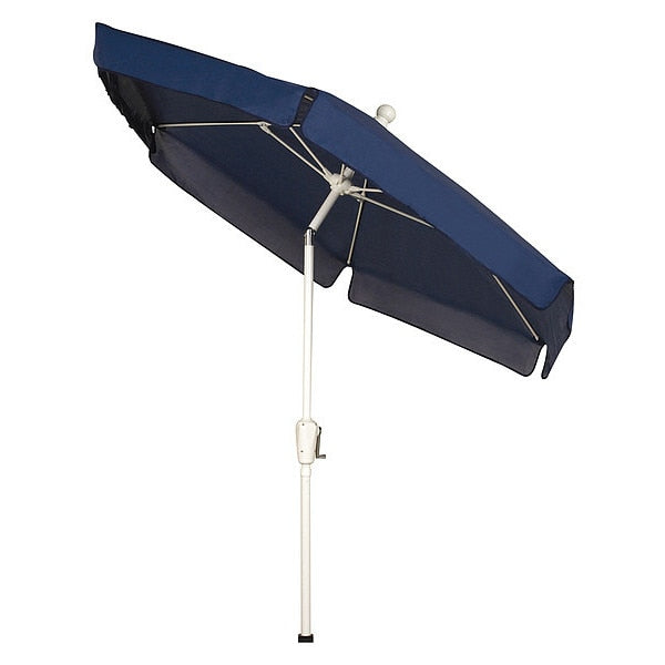Garden Tilt Umbrella Crnk, Nvy Blue, 7.5Ft