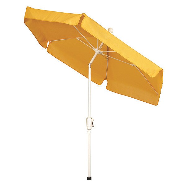 Garden Tilt Umbrella CrankW/Yellow, 7.5 ft.