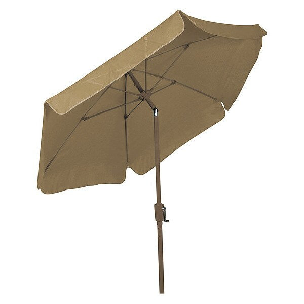 Garden Tilt Umbrella Crnk Cb, Beige, 7.5Ft