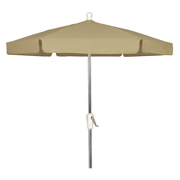 Garden Umbrella Crank Ba, Beige, 7.5 ft.