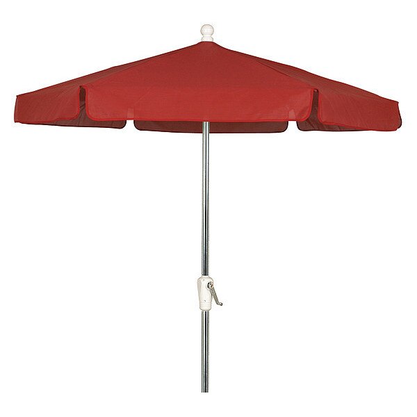 Garden Umbrella Crank Ba W/Red, 7.5Ft