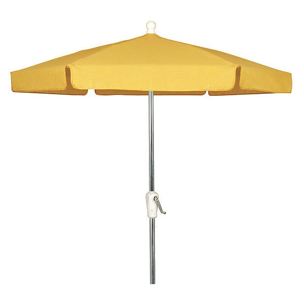 Garden Umbrella Crank Ba, Yellow, 7.5 ft.