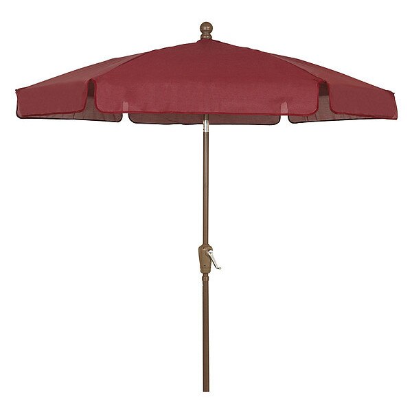 Garden Umbrella Crank Cb, Burgundy, 7.5 ft.