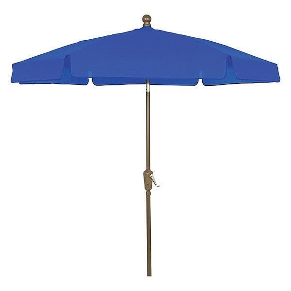 Garden Umbrella Crank Cb, Blue, 7.5 ft.