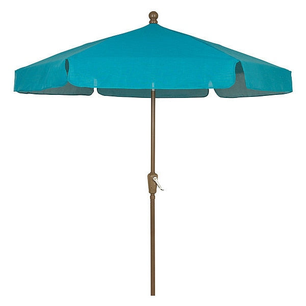 Garden Umbrella Crank Cb, Teal, 7.5 ft.