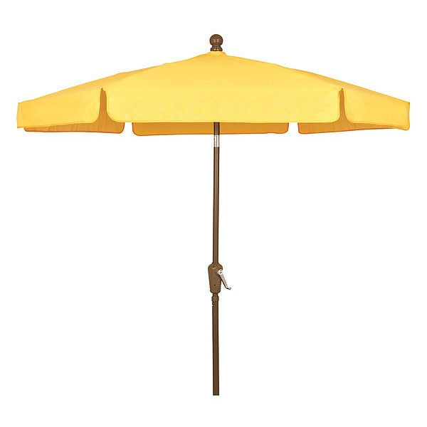 Garden Umbrella Crank Cb, Yellow, 7.5 ft.