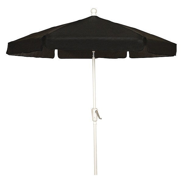Garden Umbrella Crank White, Black, 7.5 ft.