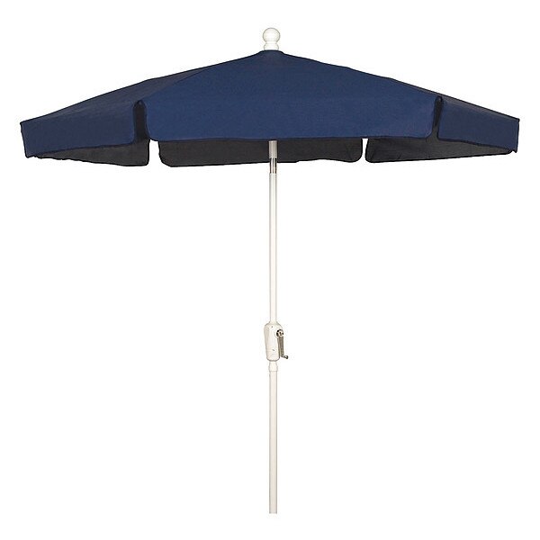 Garden Umbrella CrankW/Navy Blue, 7.5 ft.