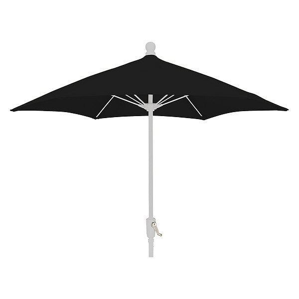 Patio Umbrella Crank White, Black, 7.5 ft.