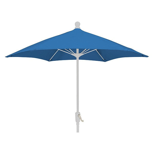 Patio Umbrella Crank White, Blue, 7.5 ft.