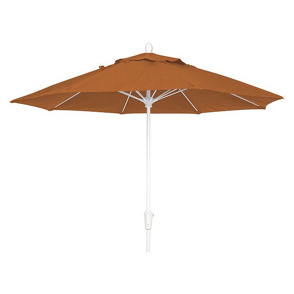 Oct Market Umbrella 8Rib CrankW/Tan, 9 ft.
