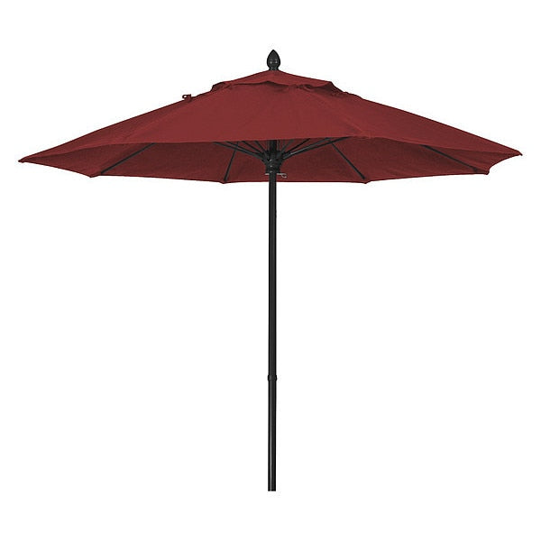 Market Umbrella 8Rib Push Up, Burgundy, 7.5 ft.