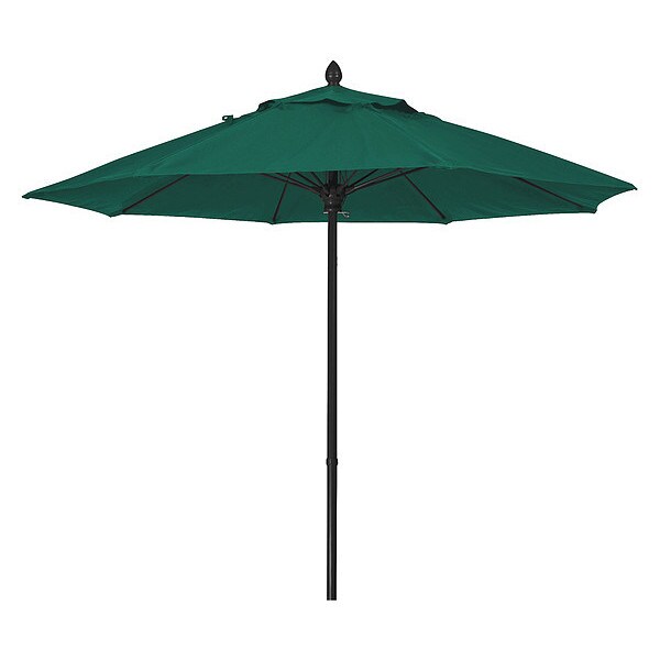Market Umbrella 8Rib Push Up, Green, 7.5 ft.