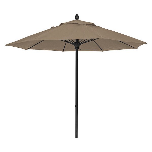 Market Umbrella 8Rib Push Up, Taupe, 7.5 ft.