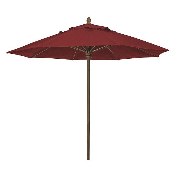 Market Umbrella 8Rib Push Up Burgundy, 7.5 ft.