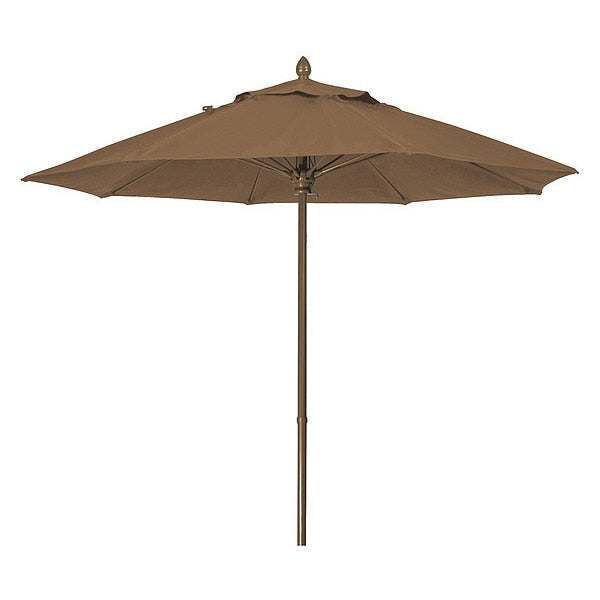 Mrkt Umbrella 8Rib PushUp Cb, Cocoa, 7.5Ft