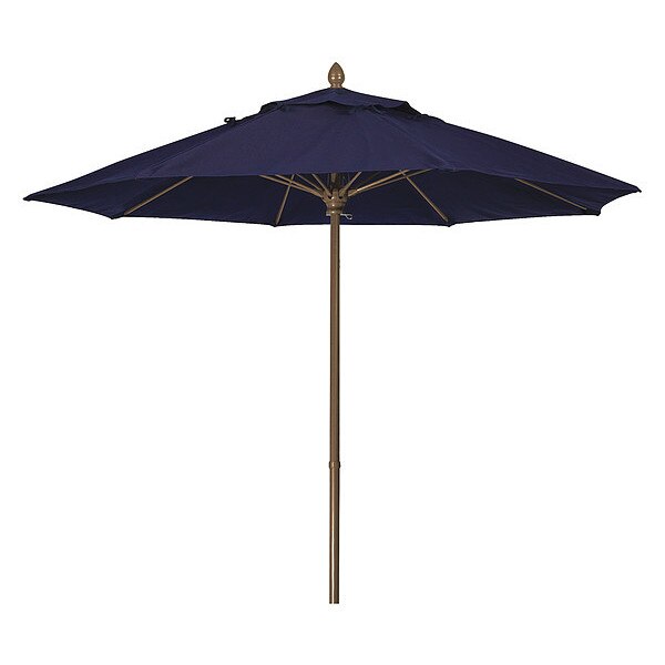 Mrkt Umbrella 8Rib Push Up Cb, Navy, 7.5Ft