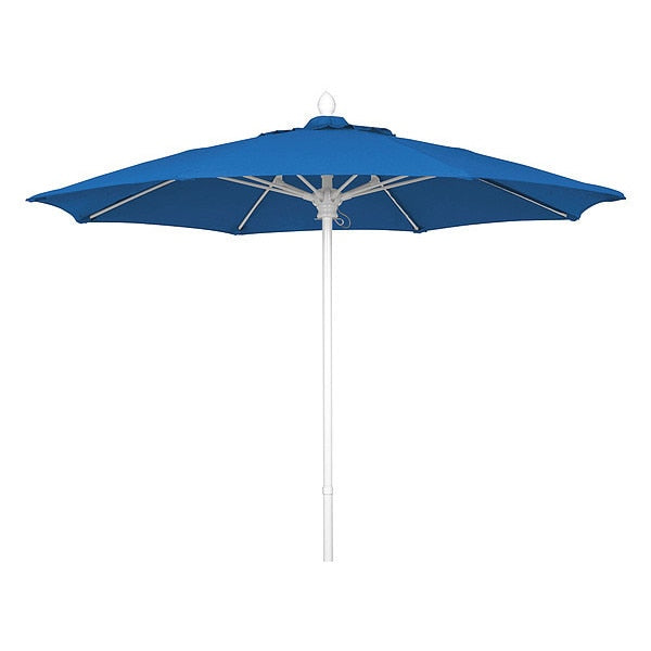 Market Umbrella 8Rib Push Up, Blue, 7.5 ft.