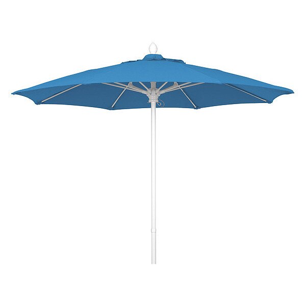 Mrkt Umbrella 8Rib PushUp, Sky Blue, 7.5Ft