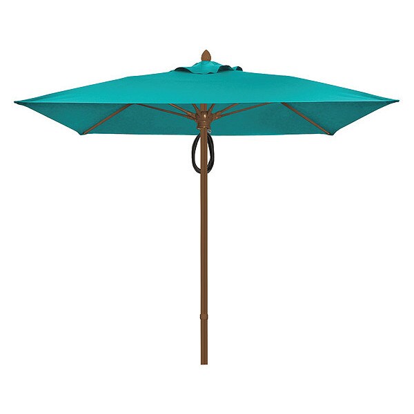 Mrkt Umbrella 4Rib Plly Pin, Aruba, 7.5Ft