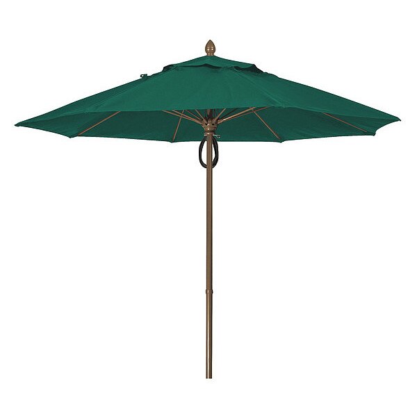 Market Umbrella 8Rib Pulley Pin Cb, Green, 9 ft.