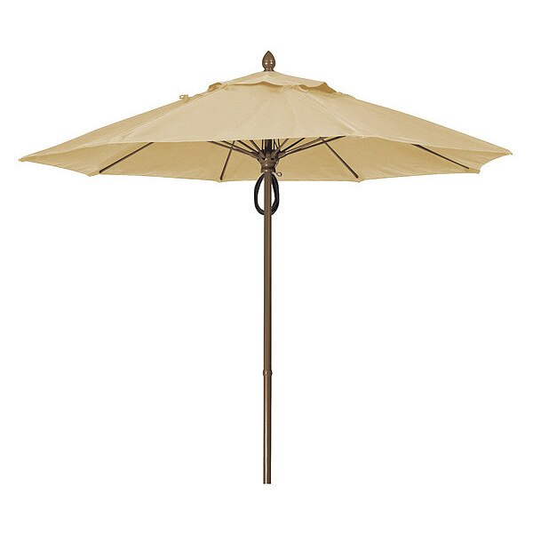Mrkt Umbrella 8Rib Plly Pin Cb, Linen, 9Ft