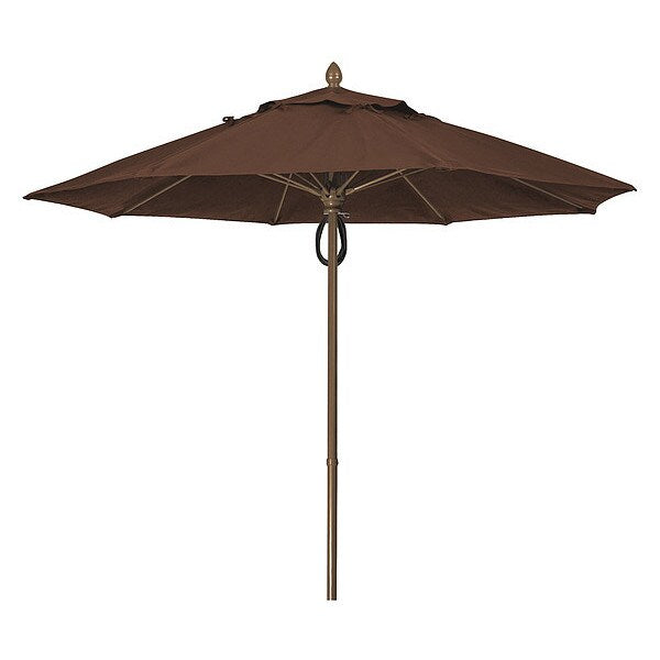 Mrkt Umbrella 8Rib Plly Pin Cb, Brown, 9Ft