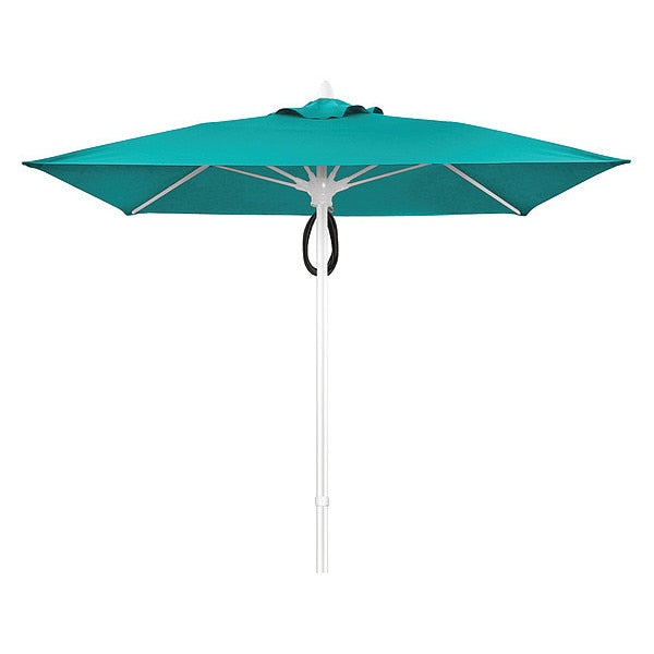 Mrkt Umbrella 4 Rib Plly Pin, Aruba, 7.5Ft