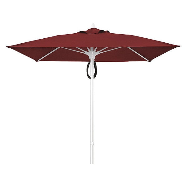 Mrkt Umbrella 4Rib Plly Pin, Brgndy, 7.5Ft