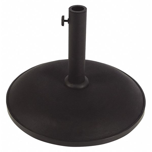 Cncrt Free Standing Umbrellase, Blk, 55Lb