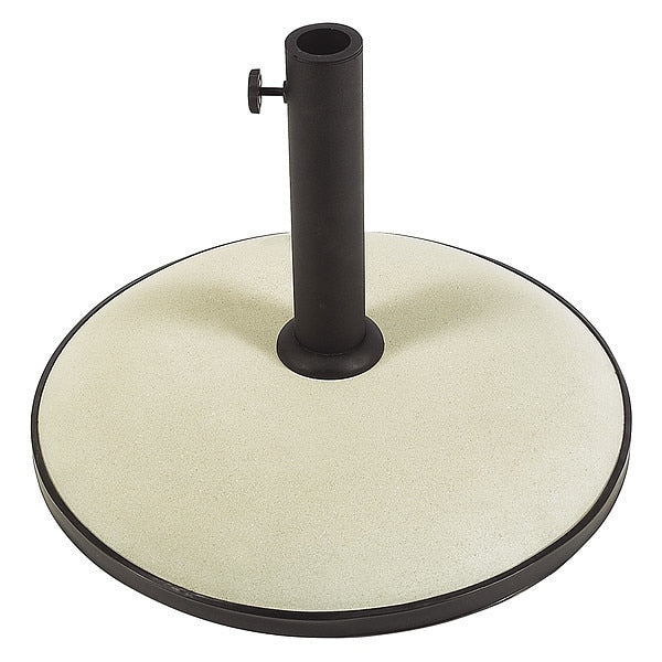 Cncrt Free Standing Umbrellase, Wht, 55Lb