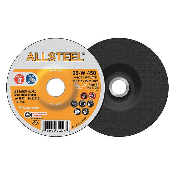 Allsteel Grinding Disc, 4-1/2
