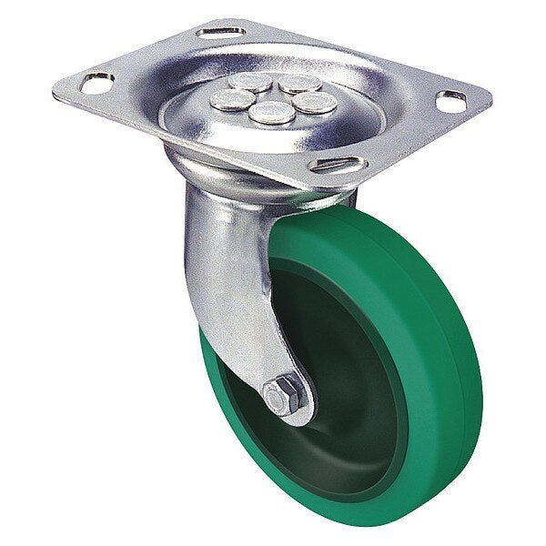 Swivel Caster With Green Rubber Wheel, 4