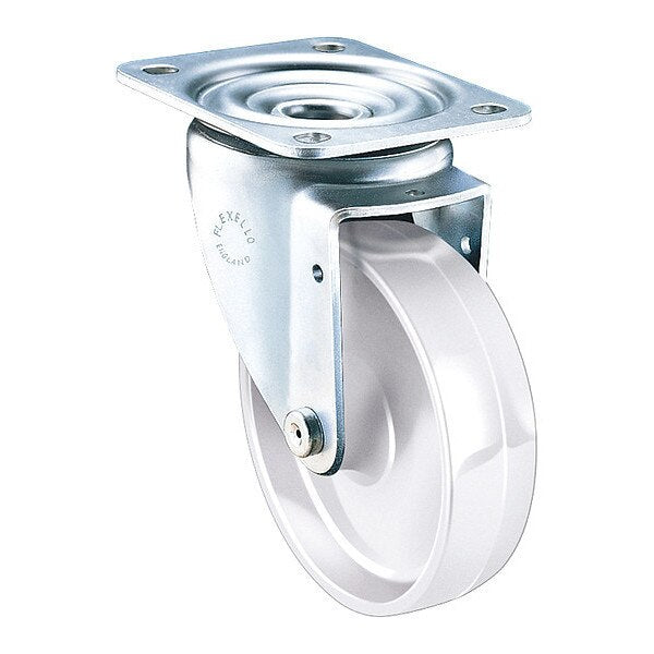 Swivel Caster Metric Plate, Nylon Wheel