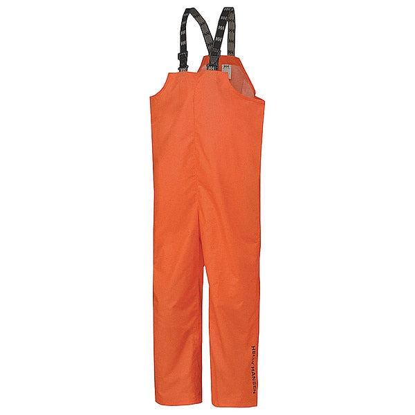 Rain Bibs, PVC/Polyester, Orange, 2XL
