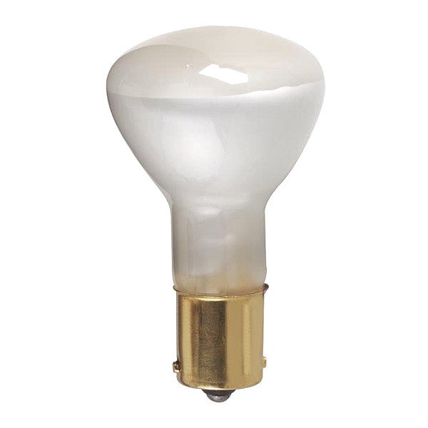 Bulb, Incandescent, 20W, R12, Bayonet Single Contact Base, Miniature