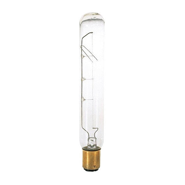 Bulb, Incandescent, 20W, T6 1/2, Bayonet Double Contact Base, Tubular