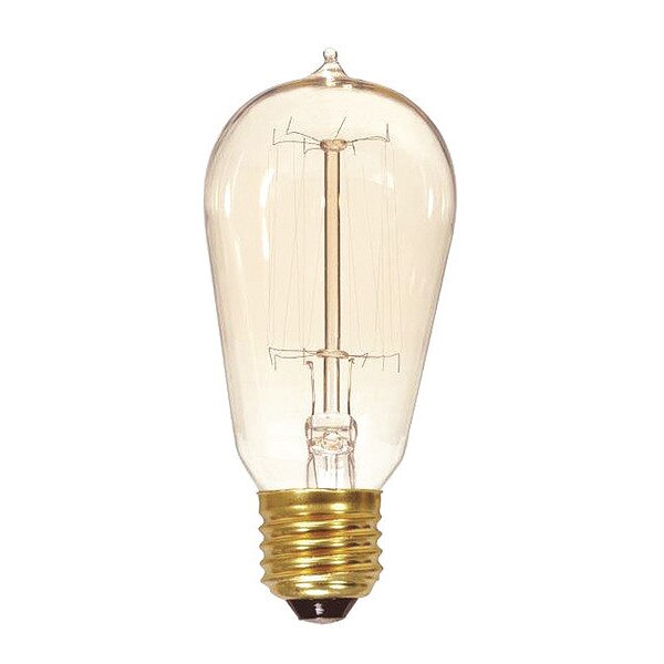 60 W ST19 Incandescent - Clear - 3000 Hours - 240L - Medium Base - 120V