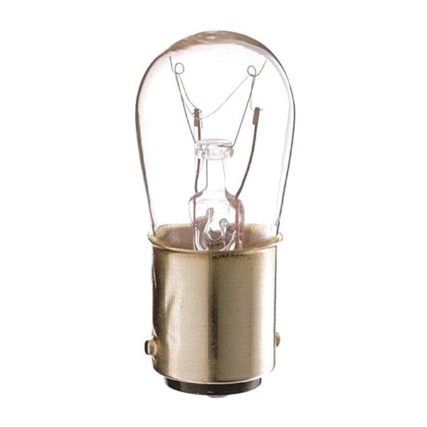 Bulb, Incandescent, 6W, S6, Bayonet Double Contact Base, Sign & Indicator, 10PK