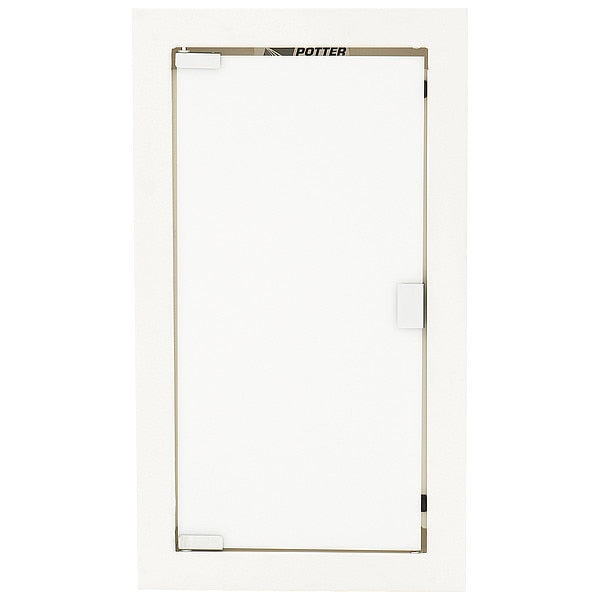 Fire Extinguisher Cabinet, Semi Recessed, 26 3/4 in Height, 10 lb