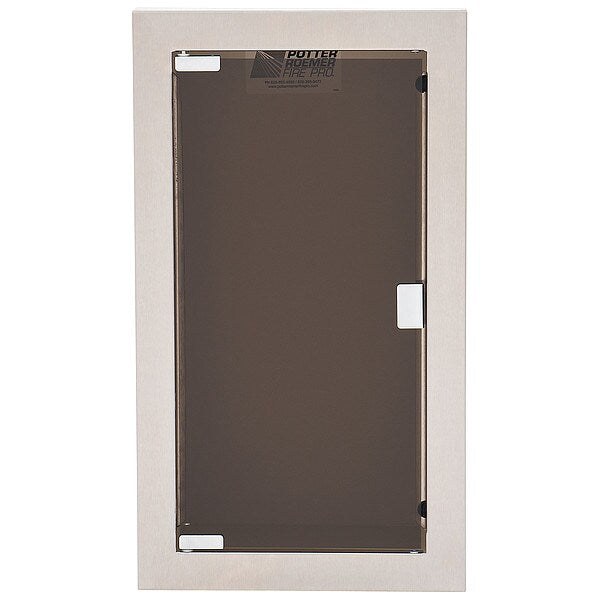 Fire Extinguisher Cabinet, Semi Recessed, 26 3/4 in Height, 10 lb