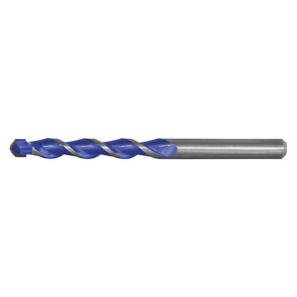118Â° Multi-Purpose Carbide-Tipped Masonry Drill Cle-Line 1838 Bright HSS RHS/RHC 1/2