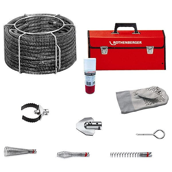 Drain Cleaning Set, 3 Augers, 2 Cutters